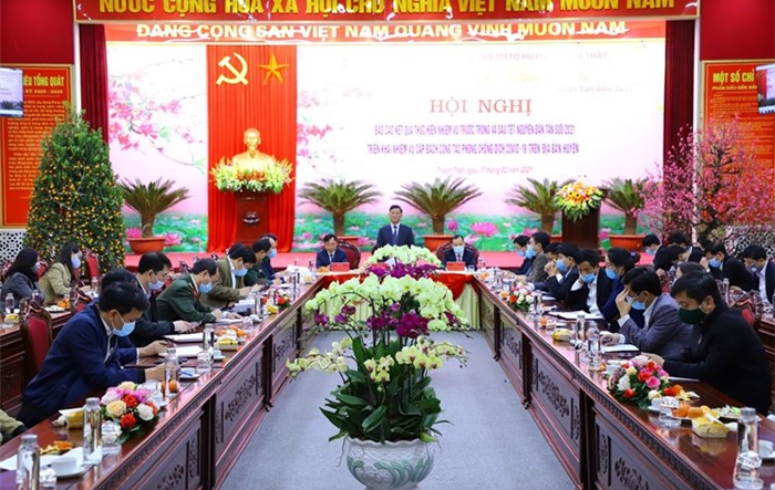 Huyện Thạch Thất triển khai nhiệm vụ cấp bách phòng, chống dịch Covid-19 
