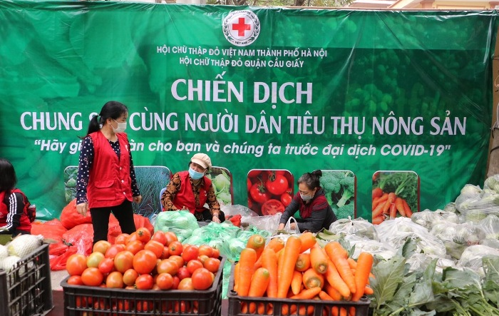Hội Chữ thập đỏ Thành phố hỗ trợ tiêu thụ nông sản Hải Dương 