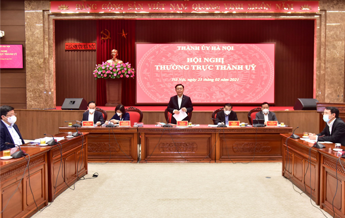 Thường trực Thành ủy yêu cầu bảo đảm tiến độ  phê duyệt 10 chương trình công tác trong tháng 3