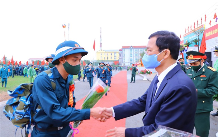 Sôi nổi Lễ giao, nhận quân huyện Thạch Thất năm 2021