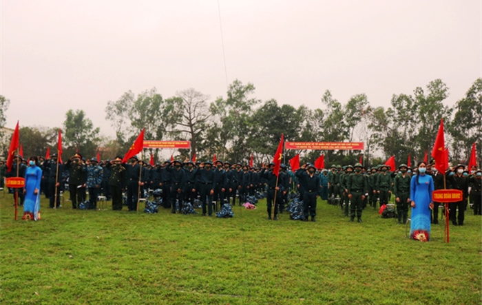 Sôi nổi Lễ giao, nhận quân huyện Phú Xuyên năm 2021