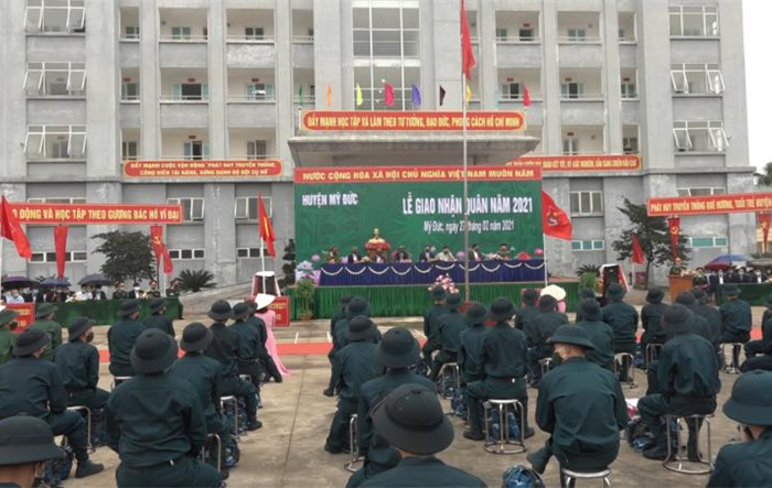 Huyện Mỹ Đức đảm bảo 100% chỉ tiêu giao quân năm 2021