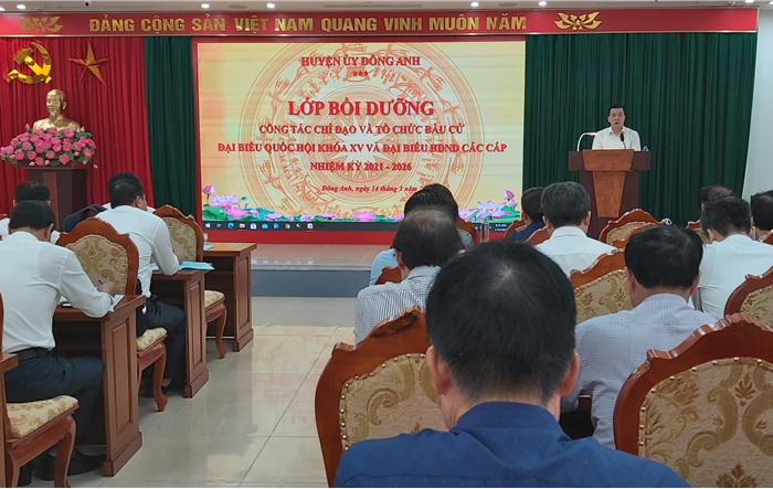 Tập huấn công tác chỉ đạo, tổ chức bầu cử đại biểu Quốc hội khóa XV và đại biểu HĐND các cấp nhiệm kỳ 2021-2026