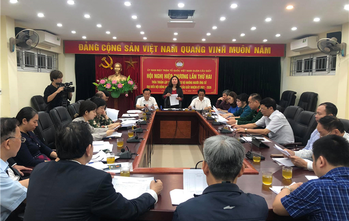 Hội nghị hiệp thương lần thứ hai thỏa thuận lập danh sách sơ bộ những người ứng cử đại biểu Hội đồng nhân dân quận Cầu Giấy nhiệm kỳ 2021-2026
