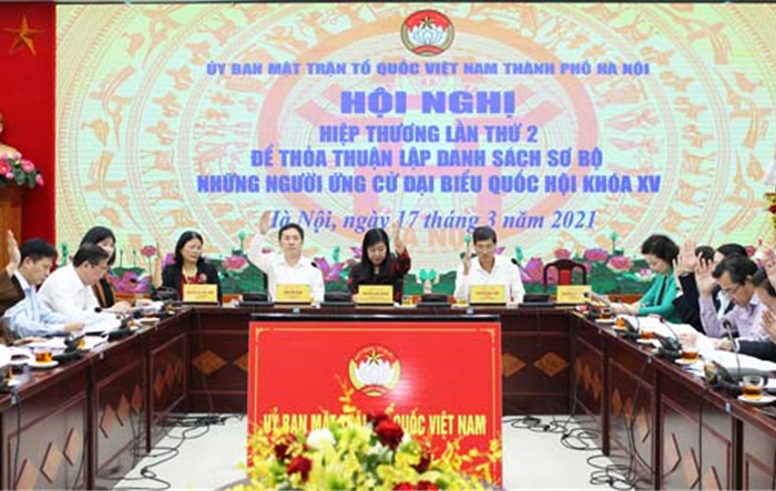 Thống nhất danh sách sơ bộ 72 ứng cử viên đại biểu Quốc hội khóa XV 