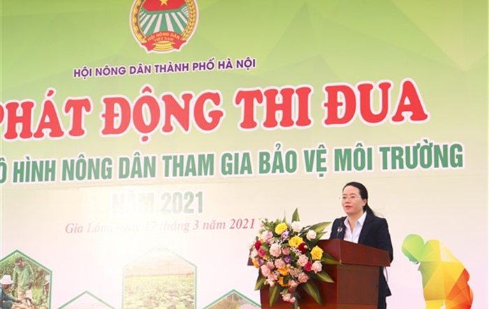 Hội Nông dân thành phố Hà Nội phát động thi đua xây dựng mô hình “Nông dân tham gia bảo vệ môi trường” năm 2021