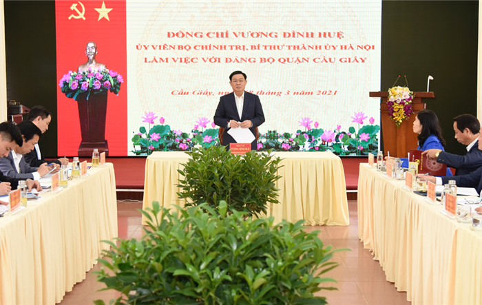 Quận Cầu Giấy phải được quản trị, điều hành thông minh, phát triển mạnh về kinh tế số