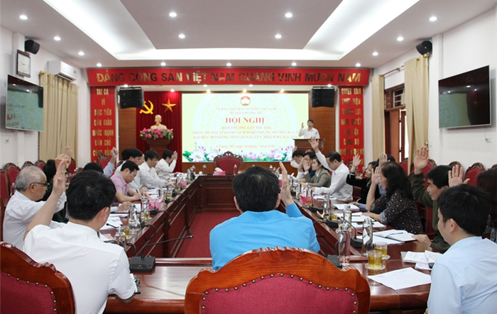 Hội nghị hiệp thương lần thứ hai để thỏa thuận lập danh sách sơ bộ những người ứng cử đại biểu HĐND huyện Chương Mỹ khóa XX, nhiệm kỳ 2021-2026