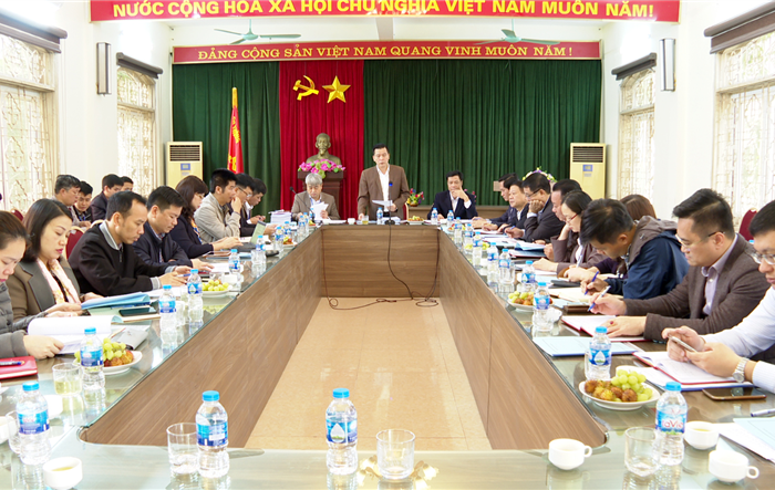 Bí thư Huyện ủy Đông Anh làm việc với Đảng bộ xã Bắc Hồng về công tác bầu cử