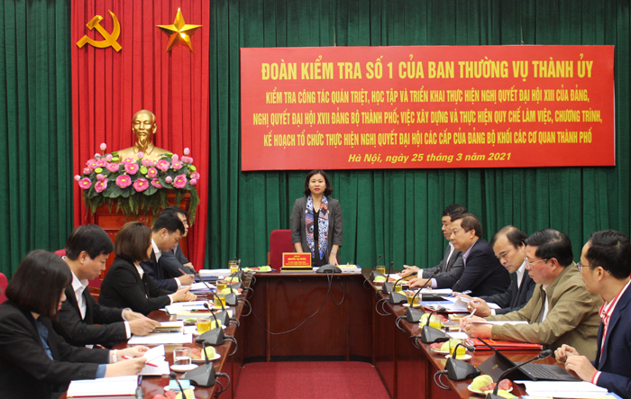 Đảng ủy Khối các cơ quan Thành phố nghiêm túc, bài bản trong quán triệt, triển khai Nghị quyết Đại hội Đảng các cấp