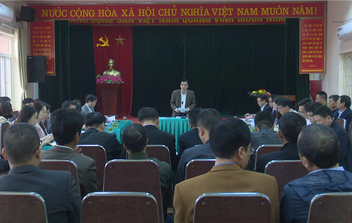 Bí thư Huyện ủy Đông Anh kiểm tra công tác lãnh đạo thực hiện nhiệm vụ trọng tâm năm 2021 và công tác bầu cử tại Đảng bộ xã Thụy Lâm