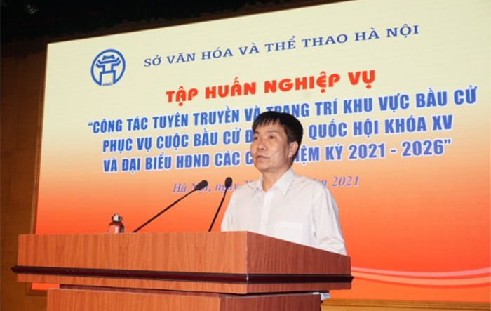 Tập huấn công tác tuyên truyền bầu cử đại biểu Quốc hội khóa XV và bầu cử đại biểu HĐND các cấp nhiệm kỳ 2021-2026