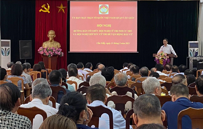 Hướng dẫn tổ chức hội nghị lấy ý kiến cử tri nơi cư trú và hội nghị tiếp xúc cử tri để vận động bầu cử