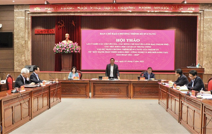 Tập trung cho phát triển khoa học, công nghệ  và đổi mới sáng tạo của Thủ đô