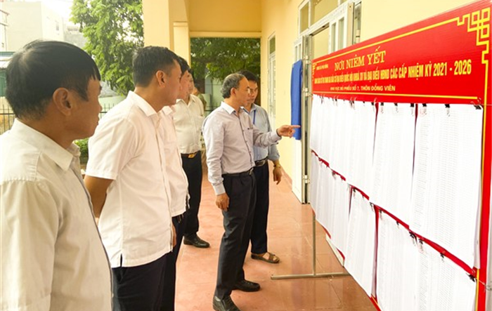 Kiểm tra công tác chuẩn bị bầu cử đại biểu Quốc hội khoá XV và đại biểu HĐND các cấp nhiệm kỳ 2021-2026