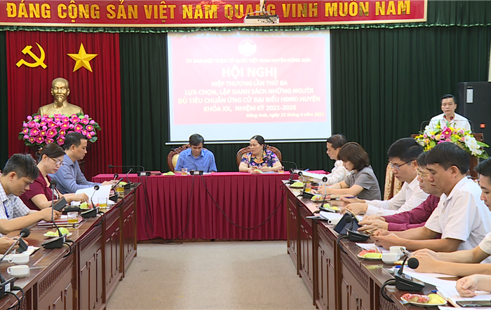 Bí thư Huyện ủy Đông Anh dự Hội nghị hiệp thương lần thứ ba