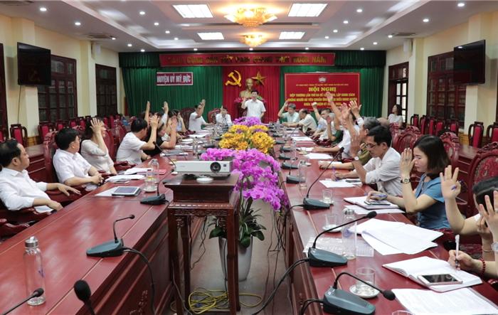 Hội nghị hiệp thương lần thứ ba bầu cử đại biểu HĐND huyện Mỹ Đức khóa XX, nhiệm kỳ 2021-2026