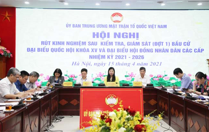 Rút kinh nghiệm sau kiểm tra, giám sát (Đợt 1) bầu cử đại biểu Quốc hội và đại biểu HĐND các cấp, nhiệm kỳ 2021-2026 