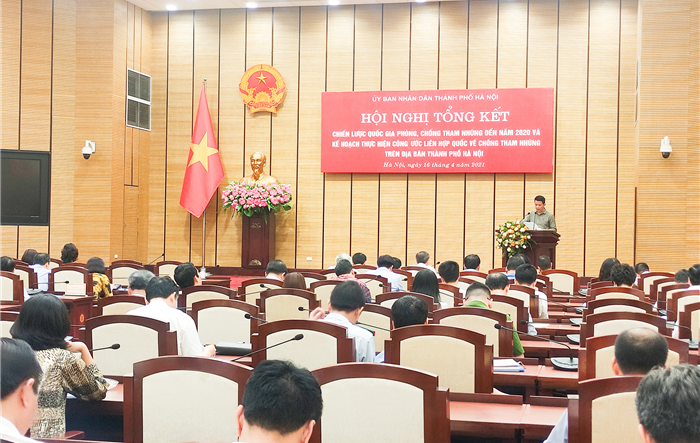 Thành phố Hà Nội tổng kết chiến lược quốc gia phòng, chống tham nhũng đến năm 2020