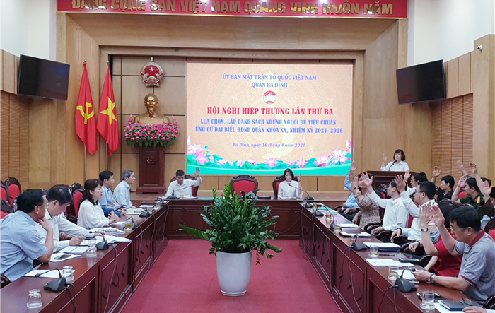 Quận Ba Đình tổ chức Hội nghị hiệp thương lần ba