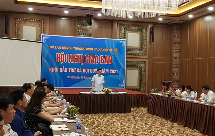 Hội nghị giao ban khối bảo trợ xã hội quý I năm 2021