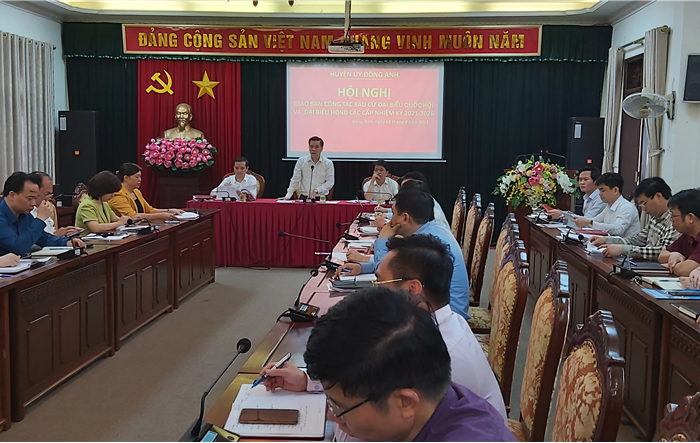 Giao ban công tác bầu cử đại biểu Quốc hội khóa XV  và đại biểu HĐND các cấp nhiệm kỳ 2021-2026