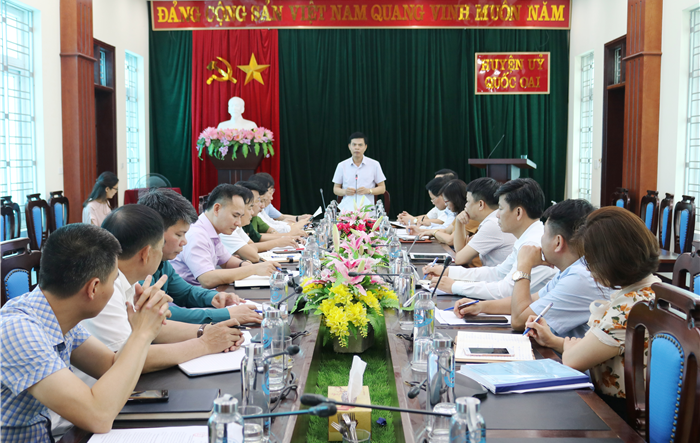 Quốc Oai tổ chức giao ban Ban chỉ đạo công tác bầu cử Huyện