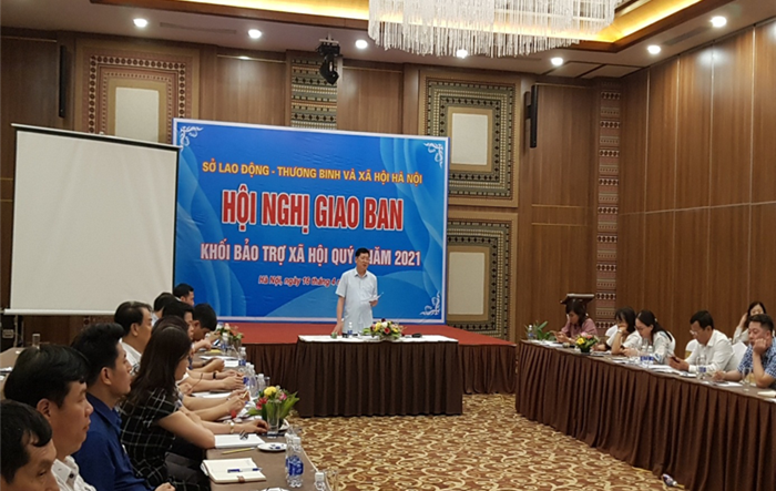 Hội nghị giao ban khối bảo trợ xã hội quý I năm 2021