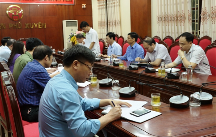 Giao ban kiểm đếm tiến độ chuẩn bị công tác bầu cử