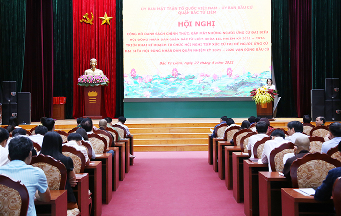 Quận Bắc Từ Liêm công bố chính thức 58 người ứng cử đại biểu HĐND quận khóa III