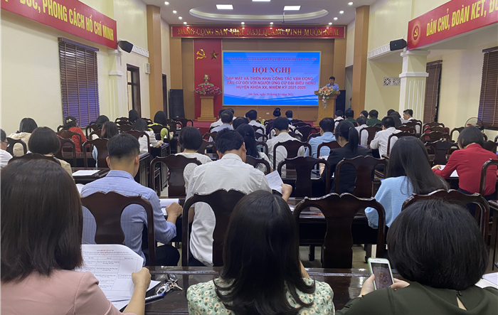 Huyện Sóc Sơn triển khai kế hoạch tổ chức hội nghị tiếp xúc cử tri vận động bầu cử