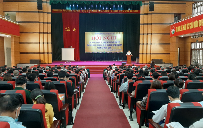 Tập huấn nghiệp vụ công tác bầu cử đại biểu Quốc hội khóa XV và đại biểu HĐND các cấp nhiệm kỳ 2021-2026