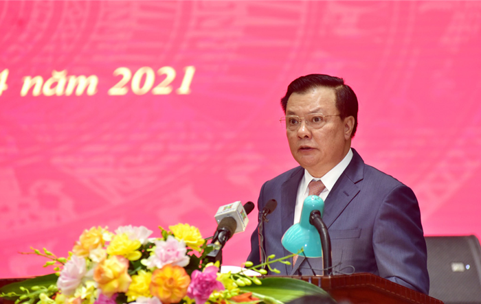 Phát biểu kết luận của đồng chí Bí thư Thành ủy tại Hội nghị lần thứ tư Ban Chấp hành Đảng bộ Thành phố Hà Nội khóa XVII