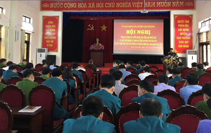 Đan Phượng tổng kết công tác tuyển chọn và gọi công dân nhập ngũ  năm 2021