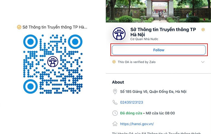 Hà Nội sử dụng Zalo để thông tin về bầu cử 