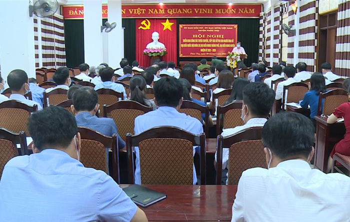 Triển khai kế hoạch tiếp xúc cử tri cho người ứng cử đại biểu HĐND Huyện, nhiệm 2021-2026
