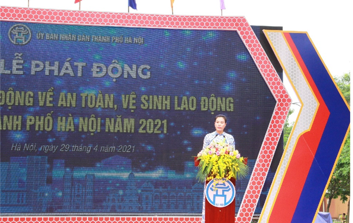 Lễ phát động Tháng hành động an toàn, vệ sinh lao động Thành phố năm 2021