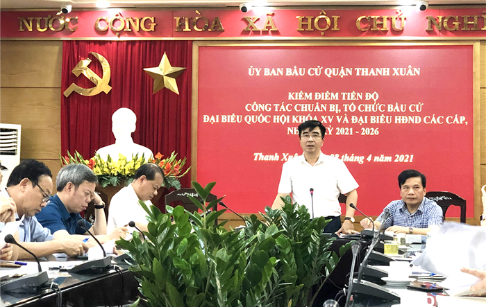 Rà soát tiến độ công tác chuẩn bị bầu cử đại biểu Quốc hội khóa XV và bầu cử đại biểu HĐND các cấp nhiệm kỳ 2021-2026