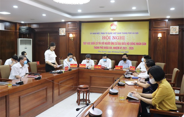 Người ứng cử đại biểu HĐND thành phố Hà Nội tiếp xúc cử tri tại huyện Phú Xuyên 