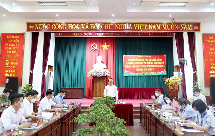 Huyện Thường Tín làm tốt công tác phòng, chống dịch chuẩn bị cho ngày bầu cử