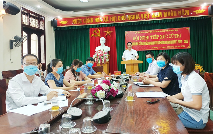 Huyện Thường Tín tiếp xúc cử tri bằng hình thức trực tuyến