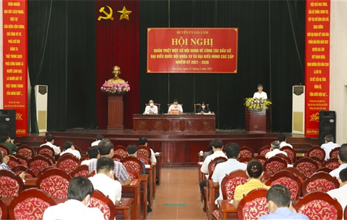 Quán triệt một số nội dung về công tác bầu cử đại biểu Quốc hội khóa XV và đại biểu HĐND các cấp nhiệm kỳ 2021- 2026