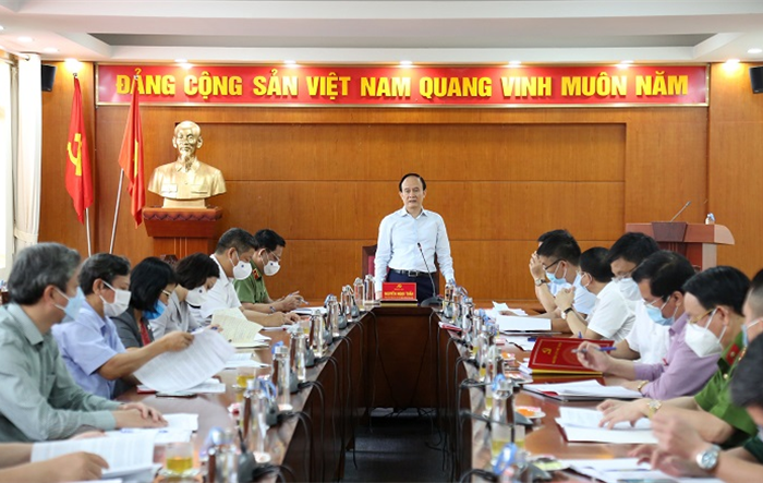 Huyện Mê Linh tăng cường kiểm tra công tác bầu cử gắn với công tác phòng, chống dịch Covid-19
