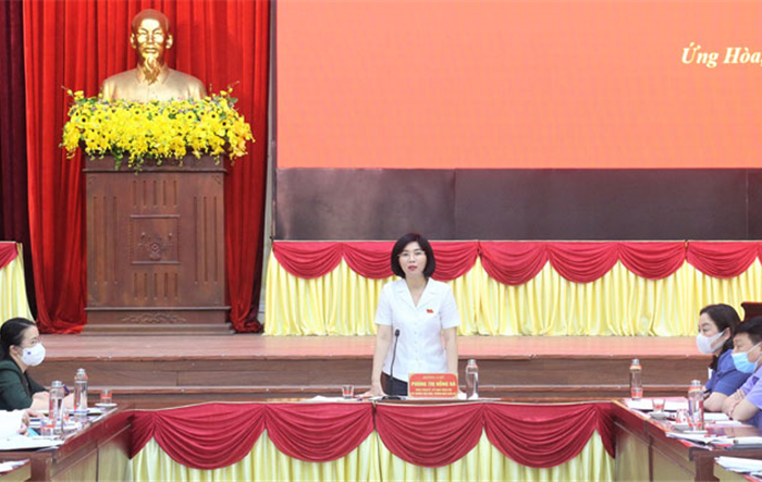Huyện Ứng Hòa linh hoạt trong tuyên truyền bầu cử gắn với phòng, chống dịch bệnh