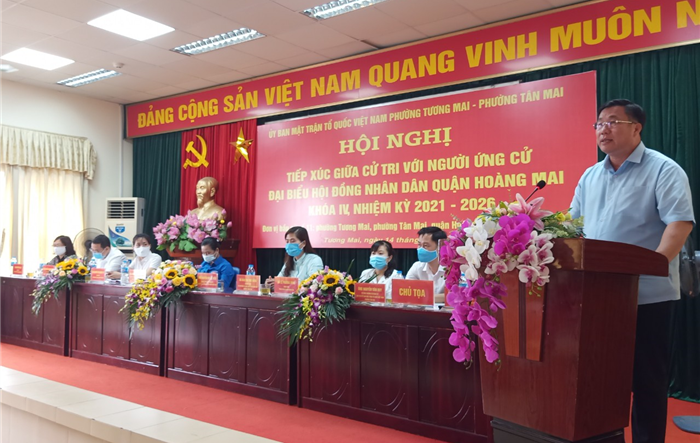 Ứng cử viên Đại biểu HĐND quận Hoàng Mai sẽ thực hiện tốt vai trò, chức năng nhiệm vụ người đại biểu dân cử