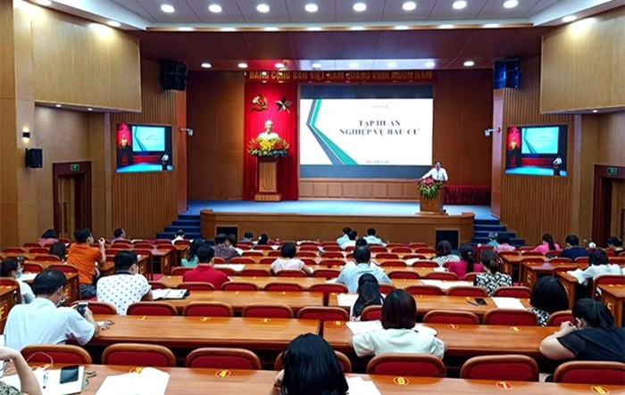 Quận Thanh Xuân tập huấn nghiệp vụ công tác bầu cử