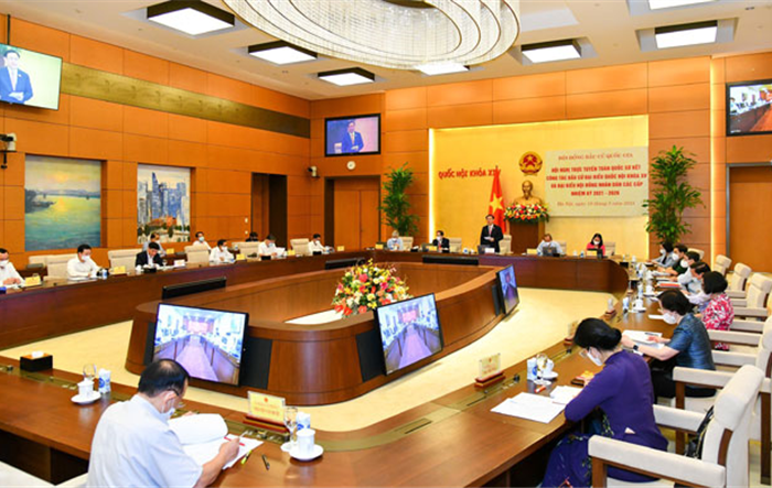 Hội nghị trực tuyến về công tác chuẩn bị cuộc bầu cử đại biểu Quốc hội và HĐND các cấp nhiệm kỳ 2021-2026