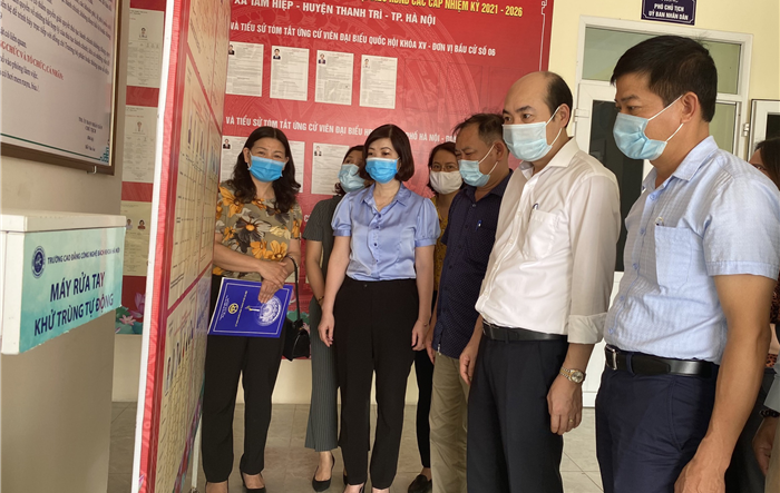 Huyện ủy Thanh Trì tăng cường công tác kiểm tra phục vụ công tác bầu cử