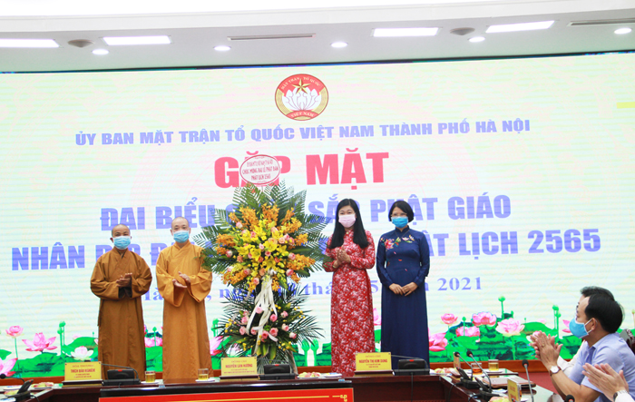 Ủy ban Mặt trận Tổ quốc Thành phố: Gặp mặt đại biểu chức sắc Phật giáo nhân dịp Đại lễ Phật đản Phật lịch 2565 