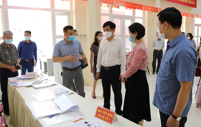 Kiểm tra công tác tuyên truyền bầu cử, phòng, chống dịch Covid-19 trên địa bàn quận Nam Từ Liêm